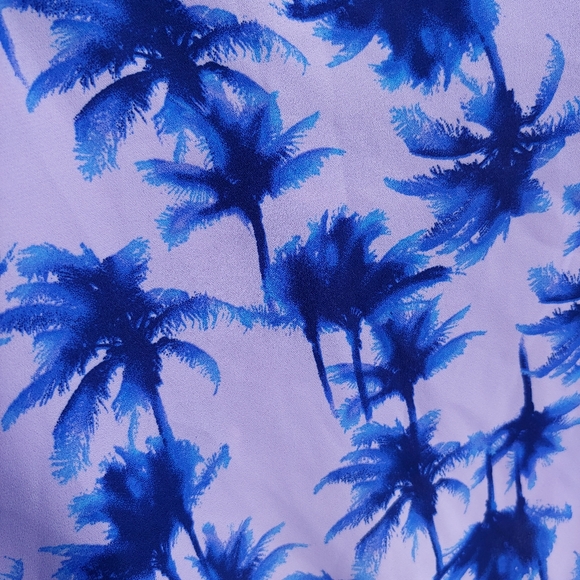 Charlotte Russe Palm Tree Top with Fringe Size M - Picture 5 of 8